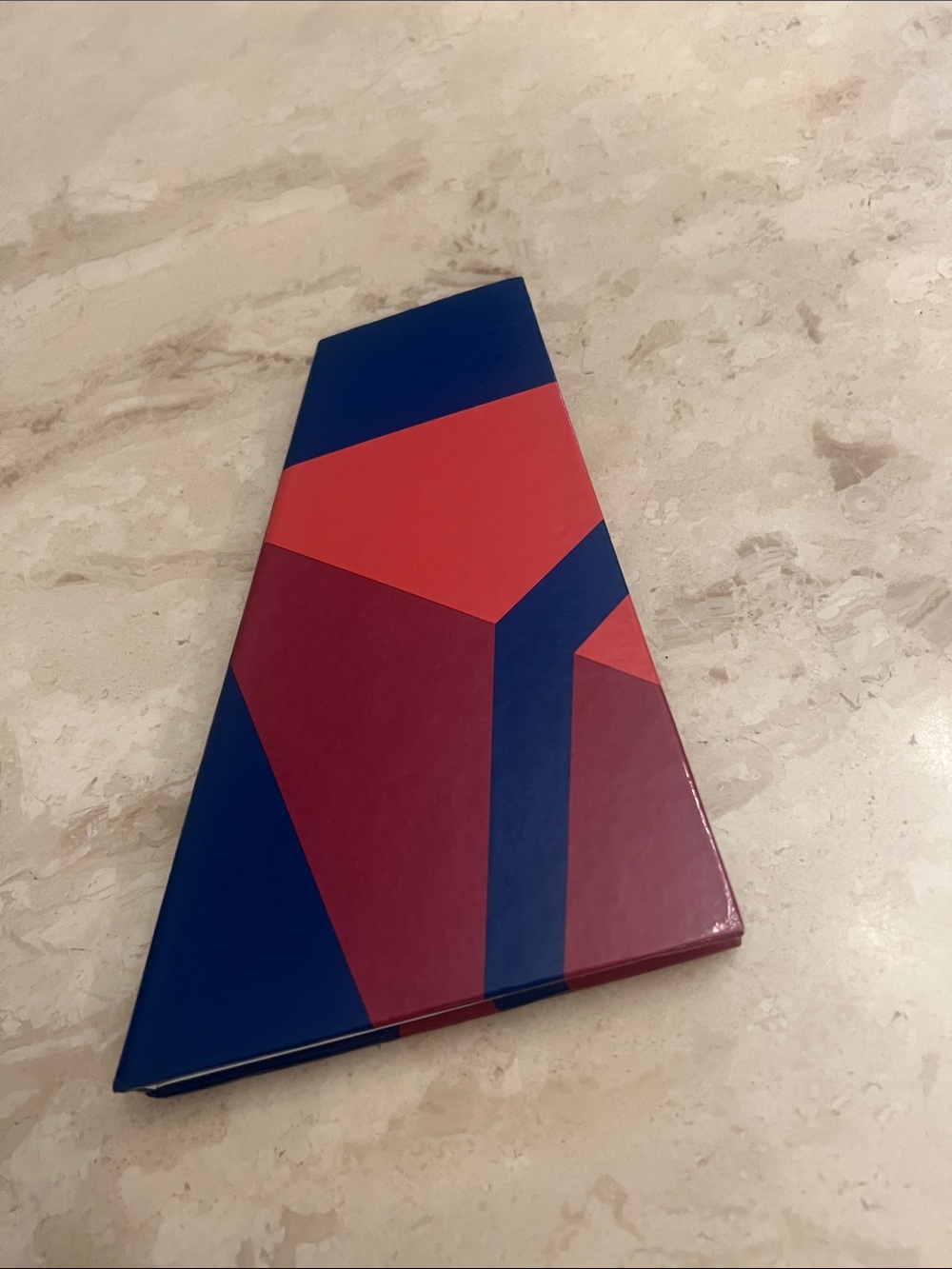 Delta Airlines Note Pad Geometric Red & Blue 4 1/2”x6 1/2”